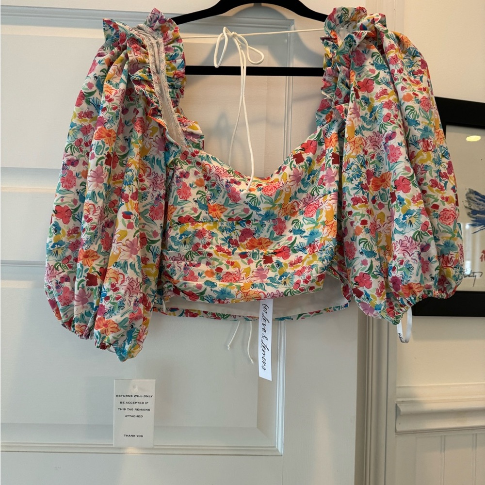 For love and lemons crop top. New with tags. Size Large